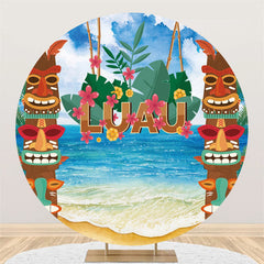 Lofaris Entertainment Hawaiian Theme Luau Party Round Backdrop