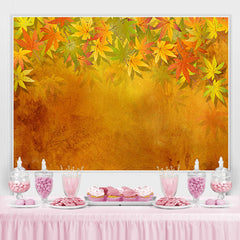 Lofaris Fall Yellow Leaves Painting Photo Backdrop for Autumn