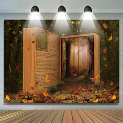 Lofaris Falling Leaves In The Jungle Fairy Book Autumn Backdrop