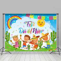 Lofaris Feliz Dia Del Nino Lovely Happy Childrens Day Backdrop