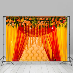 Lofaris UK Festa Floral Curtain To Celebrate New Year Backdrop
