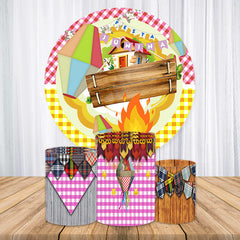 Lofaris Festa Junina With Bonfire Outdoor Circle Backdrop Kit