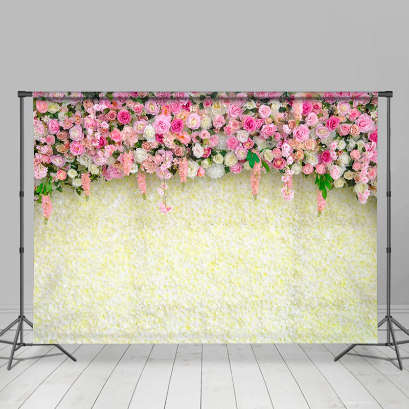 Lofaris Floral And Elegant Simple Sweet Wedding Backdrop