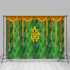 Lofaris Floral Curtain Leaf Classic Dance Party Backdrop