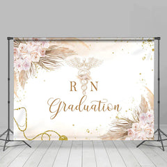 Lofaris Floral Elegant Nurse Graduation Party Backdrop