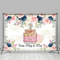 Lofaris Floral Traveling Sweet Bridal Shower Backdrop