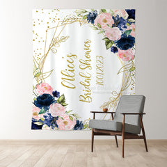 Lofaris Flowers And Leaves Adorable Bridal Shower Backdrop