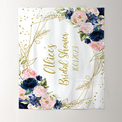Lofaris Flowers And Leaves Adorable Bridal Shower Backdrop