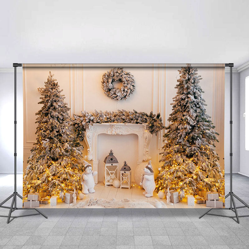 Lofaris Four Piece Christmas Tree Glitter Backdrop