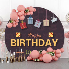 Lofaris Gift Custon Circle Happy Birthday Backdrop For Boy