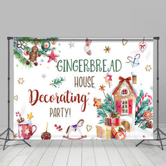 Lofaris Gingerbread House Decorating Party Christmas Backdrop