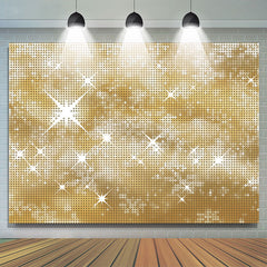 Lofaris Glitter Golden Bokeh Happy Birthday Themed Backdrop