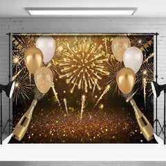 Lofaris UK Glitter Sparkle Champagne Balloon New Year Backdrop