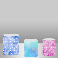 Lofaris Glitter Star Sky Backdrop Plinth Cylinder Cover Kit