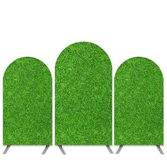 Lofaris Grassland Theme Green Leaves Arch Backdrop Kit Banner