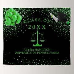 Lofaris Green Bokeh Ballons Class Of 2022 Black Grad Backdrop