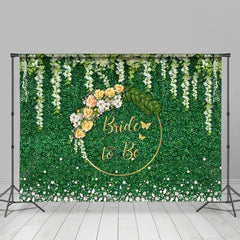 Lofaris Green Leaves And Floral Birde To Be Wedding Backdrop