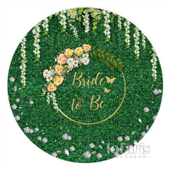 Lofaris Green Leaves Yellow Floral Bride To Be Wedding Backdrop