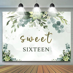 Lofaris Green sweet sixteen 16th birthday photo Backdrop