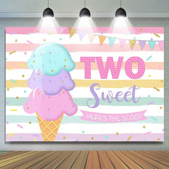 Lofaris Ice Cream Birthday Summer Photoshoot backdrop for girl