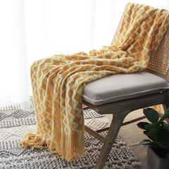 Lofaris Knitted Blanket Jacquard Warp-Knitted Decorative