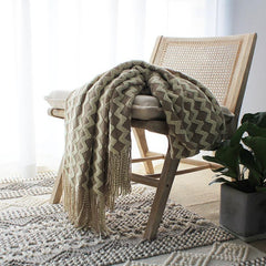 Lofaris Knitted Blanket Jacquard Warp-Knitted Decorative