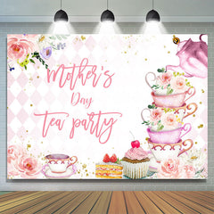 Lofaris Light Pink Floral Mothers Day Tea Party Backdrop