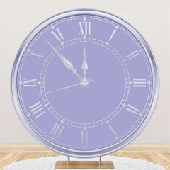 Lofaris Light Purple Clock Backdrop For Happy Birthday Banner