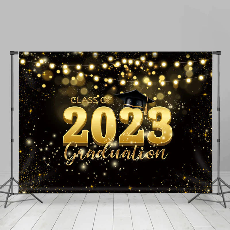 Lofaris Lighting Bokeh Class Of 2023 Graduation Backdrop