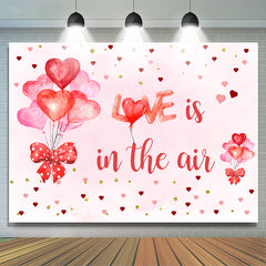 Lofaris Love Is In The Air Balloon Bow Valetine Backdrop