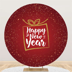 Lofaris Lovely Gift Circle Happy New Year Holiday Backdrop