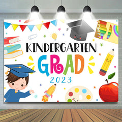 Lofaris Lovely Sweet Kindergraten Grad 2023 Party Backdrop