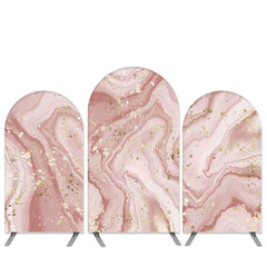 Lofaris Marble Texture Theme Light Pink Birthday Arch Backdrop Kit