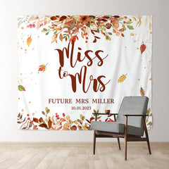 Lofaris Autumn Fallen Leaves Simple Sweet Wedding Backdrop