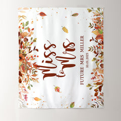 Lofaris Autumn Fallen Leaves Simple Sweet Wedding Backdrop