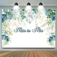 Lofaris Green Gold Leaves Simple White Backdrop For Wedding