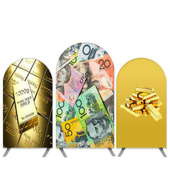 Lofaris Money Theme Gold Party Decoration Arch Backdrop Kit