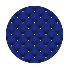 Lofaris Navy Blue Gold Dot Circle Happy Birthday Backdrop