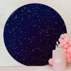 Lofaris Night Sky Sparkling Stars Happy Birthday Backdrop