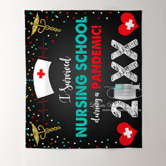 Lofaris Nurse Graduation Party Backdrop for 2022 Photo Booth