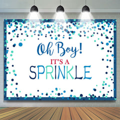 Lofaris Oh Boy Its A Sprinkle Simple Baby Shower Backdrop
