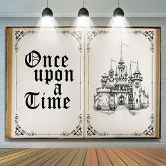 Lofaris Once Upon A Time Black Castle Fairy Halloween Backdrop