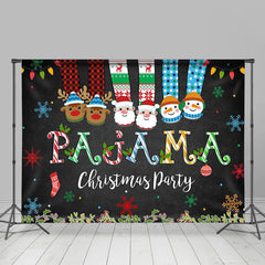 Lofaris PAJAMA Cartoon Christmas socks Party Backdrop