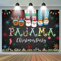 Lofaris PAJAMA Cartoon Christmas socks Party Backdrop