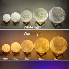 Lofaris Personalized Photo 3D Moon Lamp for Gift