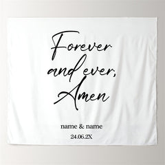 Lofaris Personalized Rustic Wedding Backdrop Decor