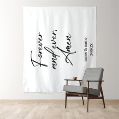 Lofaris Personalized Rustic Wedding Backdrop Decor