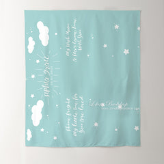 Lofaris Personalized Twinkle Stars Baby Shower Backdrop Decor