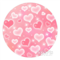 Lofaris Pink And White Love Balloons Happy Valentines Backdrop