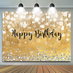 Lofaris Pink Gorgeous Bokeh Diamond Happy Birthday Backdrop